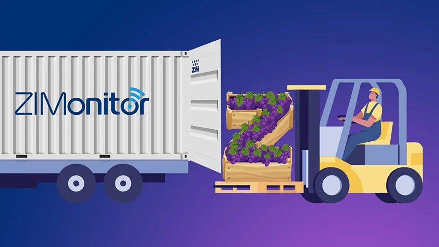 92191 51 ZIM Grape Express Truck 878X494